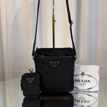 PRADA Nylon und Saffiano Schultertasche 2HV112 158488243 [P]