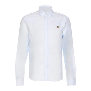 MAISON KITSUNE Klassisches Button-Down-Hemd mit Mini-Fuchs-Kopf (MM00413WC5012-P410) 158494405 [P]