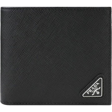 PRADA サフィアーノ トライアングルロゴ ブラック メンズ 二つ折り財布 2MO513 QHH F0002 30010836 [P]