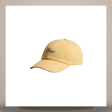 Dior Yellow Cotton Canvas Cap 158495733 [P]