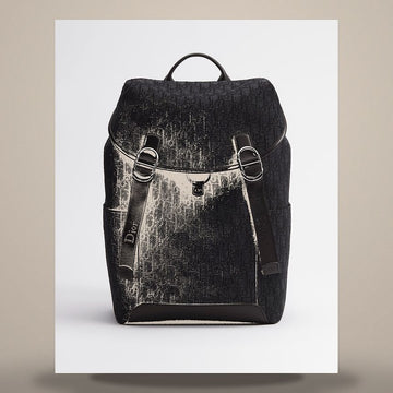 DIOR フラップバックパック ブラック オブリーク ジャカード 1DBBA259YUS_H03E 158495936 [P]
