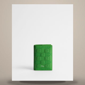 Dior Passport Cover Clover Embroidery Cannage Lambskin 158496055 [P]