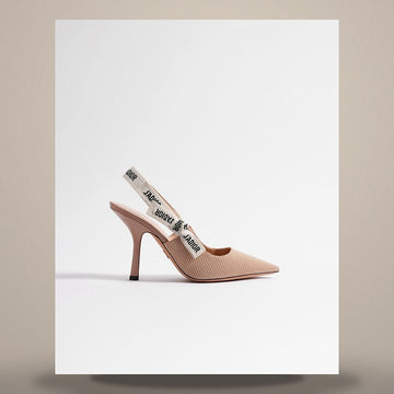 Dior Slingback Pumps Nude Technical Fabric KDC201TFL_S21U 158496115 [P]