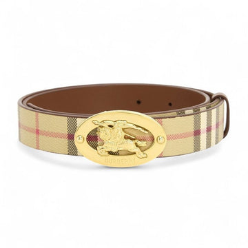 BURBERRY チェックオーバル女性リバーシブルベルト 158496189 [P]