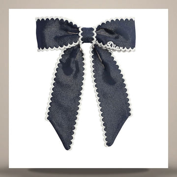 Louis Vuitton Twist Large Bow Navy Blue Silk Twill 158496363 [P]