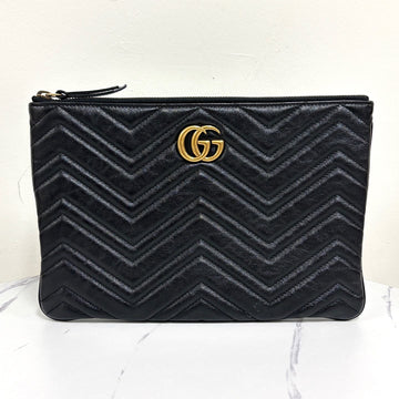 Gucci Matelassé Clutch Bag Black (525541) 158496542 [P]
