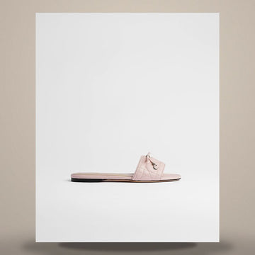 Dior Cannage Slide Supérieure Pink Quilted Lambskin 158496975 [P]