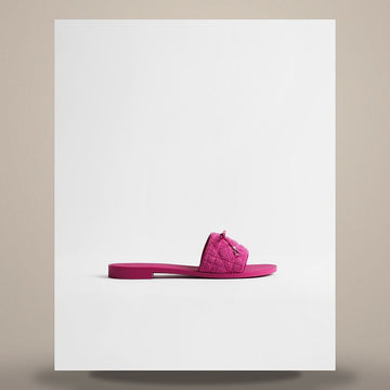 Dior Cannage Slide Fuchsia Sponge-Effect Technical Fabric 158496991 [P]