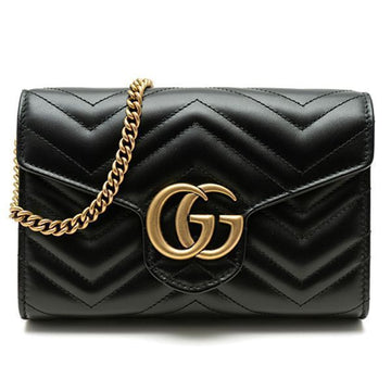 GUCCI GG マーモント マトラッセ ミニ チェーンバッグ 474575-DTD1T-1000 67191078 [P]