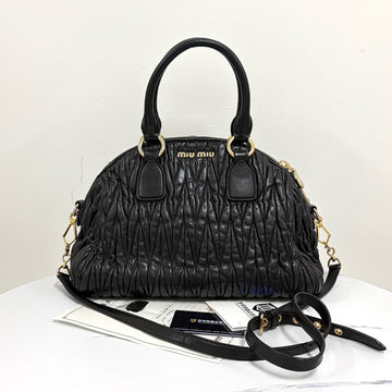Miu Miu Matelasse Tote Bag & Shoulder Bag Black 158499691 [P]