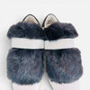 MONCLER ホワイトレザーファーベルクロスニーカー 158500363 [P]