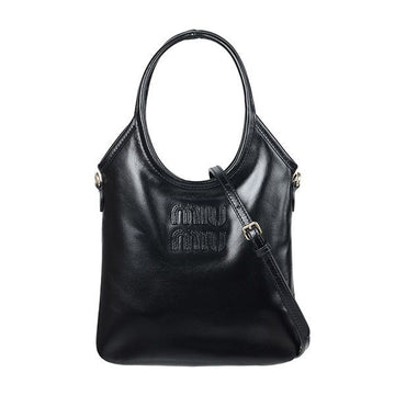 MIU MIU ブラックアイビー ミニトートバッグ 158500367 [P]