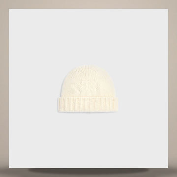 Celine Triomphe Beanie - Cashmere & Silk Off White AA09Y0899.01OW 158500667 [P]