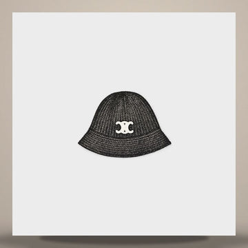 Celine Triomphe Cloche Beanie - Cashmere Black 2A80T384D.38NO 158500671 [P]