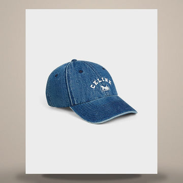 Celine Richelieu Cap - Cotton Denim Vivienne Glass 158500762 [P]