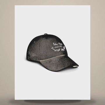 CELINE Harris Paris Bar Richelieu Cap - Leicht Baumwoll-Twill Schwarz AA0O84Y68.38NO 158500797 [P]
