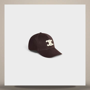 CELINE Triomphe Baseballkappe - Gewaschene Baumwollgabardine 158500808 [P]