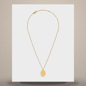 Celine Triomphe Medal Necklace - Gold Finish Brass B10EK4V15.35OR 158502111 [P]