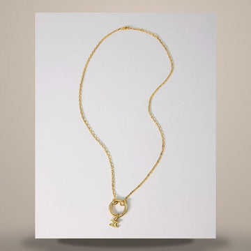 Celine Charm Triomphe Necklace - Gold Finish Brass B10FS4V94.35OR 158500870 [P]