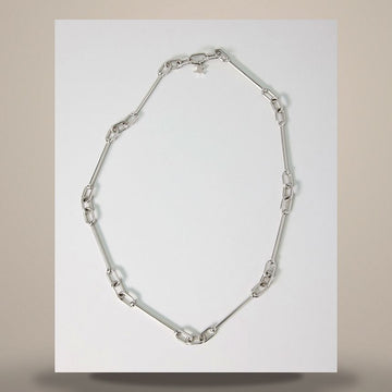 CELINE Charm-Halskette - Rhodium-Finish Messing Silber B101Y6BRA.36SI 158502710 [P]