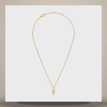 Celine Triomphe Twinkle Necklace - Strass & Gold Finish Brass 461VJ6BRS.35OR 158502167 [P]