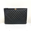 CHANEL Caviar Boy Clutch Bag Large Black (A84407) 158500926 [P]