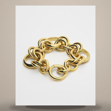 Celine Heritage Chunky Bracelet - Gold Finish Brass B102M6BRA.35OR 158502707 [P]