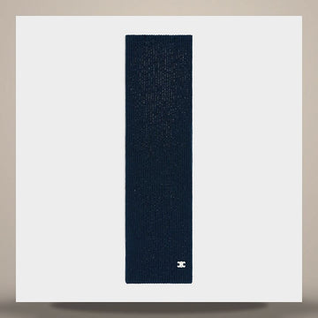 CELINE トリオンフ スカーフ - シームレス カシミヤ ネイビー AA0GF384D.07MR 158501069 [P]