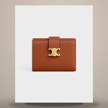 CELINE Nino Fine Strap Geldbörse - Soft Grain Kalbsleder Tan 10M963GHH.04LU 158501107 [P]