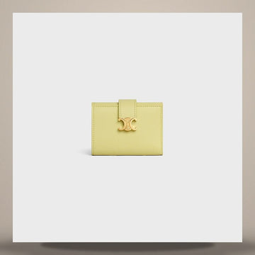 CELINE ニノ ファイン ストラップ 財布 - サプリ グレイン カーフスキン シトラス 10M963GHH.11CU 158501109 [P]