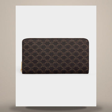 Celine Large Zipper Wallet - Trionf Canvas Black 10B552BQ3.38NO 158501138 [P]