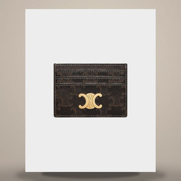 CELINE トリオンフ カード ウォレット - トリオンフ キャンバス 10L832CQH.04LU 158501171 [P]