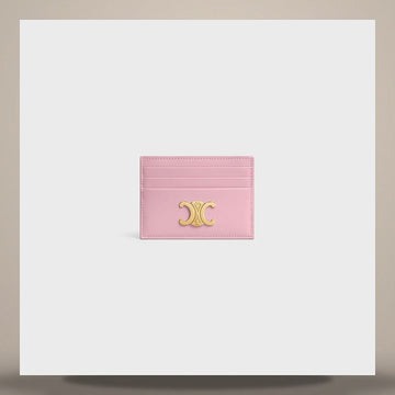 CELINE トリオンフカード財布 - シャイニーカーフスキンダーティーピンク10L833DPV.24DP 158501173 [P]
