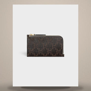 CELINE Lange Reißverschluss-Kartenbörse - Trionf Canvas & Kalbsleder 158501177 [P]