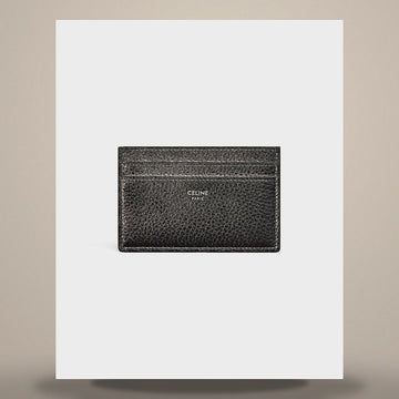 Celine Card Holder - Grain Calfskin Black 10N763GTH.38SI 158501220 [P]