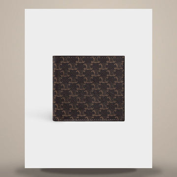 CELINE Bifold Geldbörse - Trionf Canvas Schwarz 10B652BQB.38NO 158501233 [P]