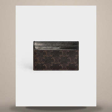 CELINE Kartenetui - Triomphe Canvas & Kalbsleder Schwarz 10N762FGS.38SI 158501268 [P]