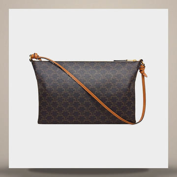 CELINE Duo Reißverschluss Tasche - Trionfo Canvas & Naturleder Miell L105T3N45.03MI 158501270 [P]