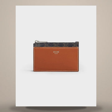 CELINE ジッパーカード財布 - トリヨンキャンバス & ラムスキン 10F992BZ9.04LI 158501274 [P]