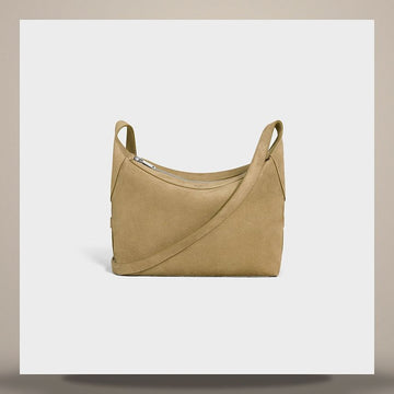 Celine Harry Crossbody Bag - Suede Calfskin Stone Beige 122333GWX.02SW 158501318 [P]