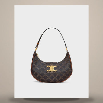 CELINE ミディアム トリオンフ アババッグ - トリオンフ キャンバス & カーフスキン 114492BZJ.04LU 158501354 [P]