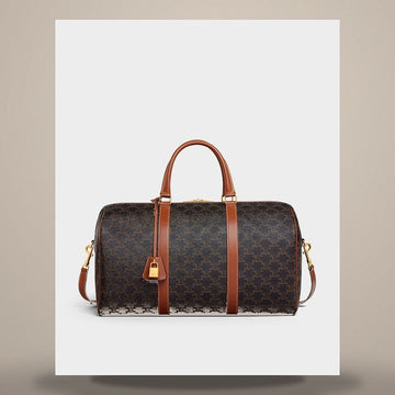 Celine Medium Travel Bag - Triumph Canvas & Calfskin 190662CAS.04LU 158501361 [P]