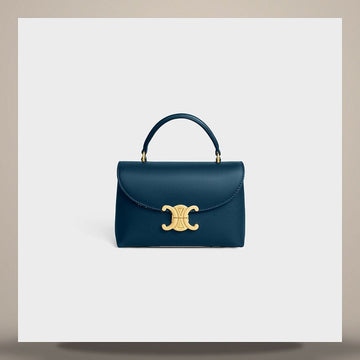 Celine Tiny Nino Bag - Soft Grain Calfskin Til Blue 118113FXK.07HJ 158501395 [P]