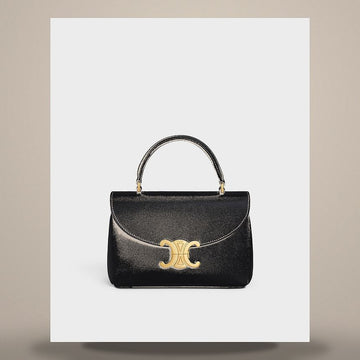 CELINE Tin Nino Tasche - weiches Satin-Kalbsleder Schwarz 118113GG2.38NO 158501408 [P]