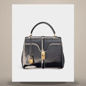 CELINE Klein 16 Tasche - Satin Kalbsleder Schwarz 188003BEY.38NO 158501526 [P]