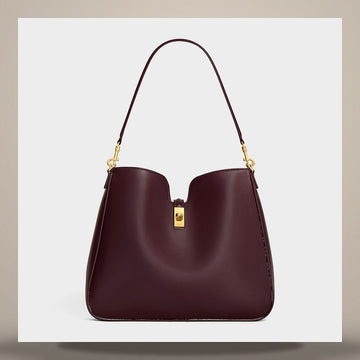Celine Medium Soft 16 Camille Bag - Soft Calfskin Deep Burgundy 119563FX9.28DG 158502096 [P]