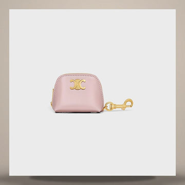Celine Micro Triomphe Charm - Shiny Calfskin Bleached Pink 49J773GUD.25BD 158502700 [P]