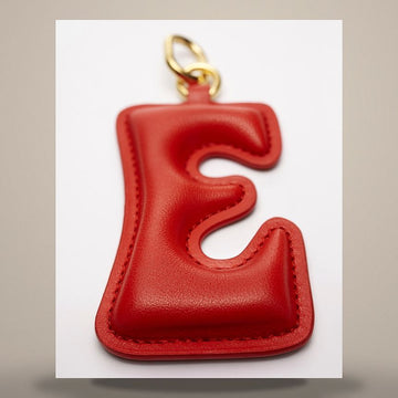 Celine Alphabet Charm E Letter - Lambskin & Gold Finish Brass Ultra Red B10EP4V23.27AG 158502713 [P]