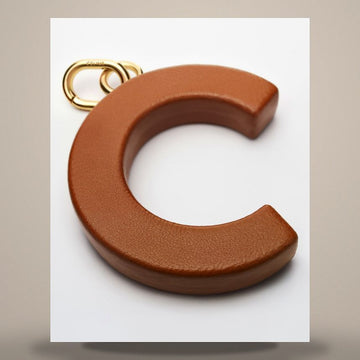 Celine Alphabet Charms C Letter - Lambskin & Gold Finish Brass 158502717 [P]