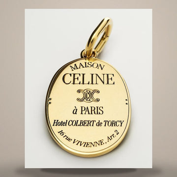 CELINE メダル - ゴールドフィニッシュブラス B101O6BRA.35OR 158502722 [P]